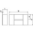 7215272 OBO BSK-E120511 Endstück für BSK I120/E90 130x230 Glasfaserleichtbeto Produktbild Additional View 1 S