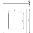 7400463 OBO DUG 250-3 6 Montagedeckel 250-2/3 für GES6 282x282x4 Stahl bandver Produktbild Additional View 1 S