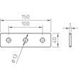 1124647 OBO GMS 3 VP FT Verbindungsplatte mit 3 Löchern 150x40x5 Produktbild Additional View 1 S