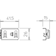 6062282 OBO KS GR VA4310 Klemmstück für Gitterrinne zur Trennstegbefestigung Ede Produktbild Additional View 1 S