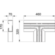 6274760 OBO GK-T70170RW T-Stück 70x170mm Polyvinylchlorid reinweiß Produktbild Additional View 1 S