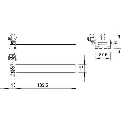 5057507 OBO 927 0 Banderdungsschelle 8-22mm Messing vernickelt Produktbild Additional View 1 L