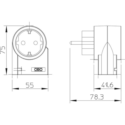 5092800 OBO FC-D FineController 230V reinweiß Produktbild Additional View 1 L