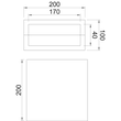 7202660 OBO FBA-F Fertigrahmen 200x200x100 Dauerelastischer, geschlosse Produktbild Additional View 1 S