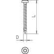 3198032 OBO 4758T 4.0x20 Golden-Sprint-Schraube Panhead, Antrieb Produktbild Additional View 1 S