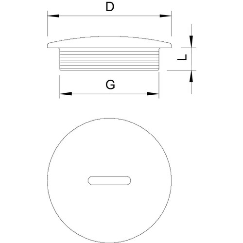 2033007 OBO 108 M16 PS Verschlussschraube M16 Polystyrol lichtg Produktbild Additional View 1 L