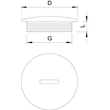 2033011 OBO 108 M20 PS Verschlussschraube M20 Polystyrol lichtg Produktbild Additional View 1 S