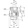 2035324 OBO 106 M16 PS Kabelverschraubung M16 Polystyrol lichtg Produktbild Additional View 1 S