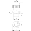 2022870 OBO V-TEC VM32 LGR Kabelverschraubung vollmetrisch M32 Poly Produktbild Additional View 1 S