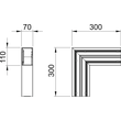 6274322 OBO GK-F70110LGR Flachwinkel 70x110mm Polyvinylchlorid lichtgrau Produktbild Additional View 1 S