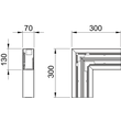 6274520 OBO GK-F70130RW Flachwinkel 70x130mm Polyvinylchlorid reinweiÃ Produktbild Additional View 1 S