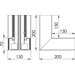 6274540 OBO GK-I70130RW Inneneck 70x130mm Polyvinylchlorid reinweiß Produktbild Additional View 1 S