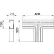 6274560 OBO GK-T70130RW T-Stück 70x130mm Polyvinylchlorid reinweiß Produktbild Additional View 1 S