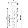 1104454 OBO 1268 SL 2M FS Profilschiene gelocht, Schlitzweite 17mm 2000x35x18 St Produktbild Additional View 1 S