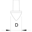 3041212 OBO 1819 20BP Erderspitze für Erder 20mm Temperguss tauchfeuerverzinkt Produktbild Additional View 1 S