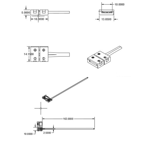 111621 Isoled Flexband Clip-Verbinder 2-polig weiß für Breite 10mm Produktbild Additional View 1 L