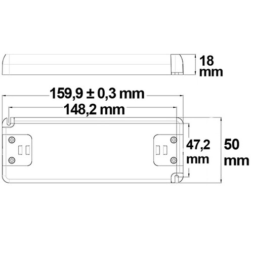 112017 Isoled Trafo 24V/DC 0-30W ultraflach Produktbild Additional View 1 L