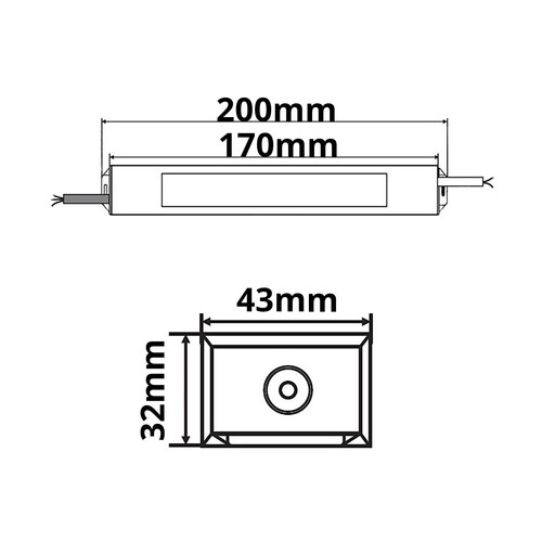 111190 Isoled Trafo 24V/DC 60W IP65 Produktbild Additional View 1 L