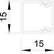 6024971 OBO WDK15015BR Wand- und Deckenkanal mit Bodenlochung 15x15x2000 Produktbild 1 S
