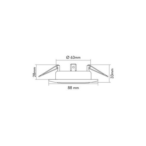 1750001000 NOBILE C3830 Weiß Einbau- Strahler DA68mm Produktbild Additional View 3 L