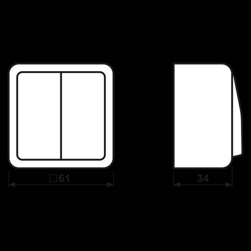605AWW Jung Serien-Wippschalter Produktbild Additional View 1 L