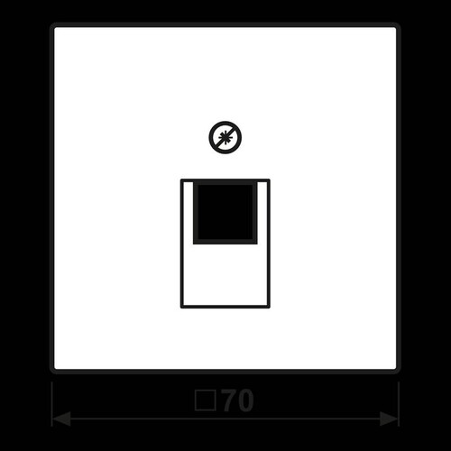 AL2969-1UAAN Jung Abdeckung f. IAE/ UAE-Anschlussdose Produktbild Additional View 1 L