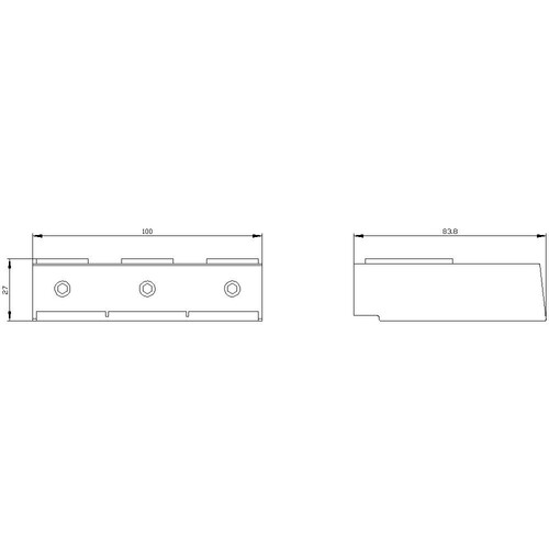 3RT1955-4G Siemens Rahmenklemmbock für Schütz baugröße S6, 3RT105 bis 70mm² Produktbild Additional View 1 L