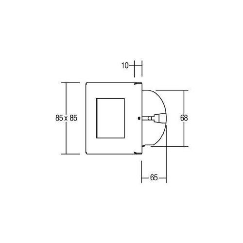 10140203 BRUMBERG LED-Wandeinbauleuchte 230V Edelstah 1,2W LF:ww Produktbild Additional View 2 L