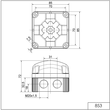 853.110.60 WERMA LED-Doppelblitzleuchte BMW115-230VAC ROT Produktbild Additional View 1 S