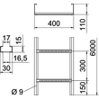 6311067 OBO WKLG 1140 FT Weitspannkabelleiter gelochter Seitenhol Produktbild Additional View 1 S