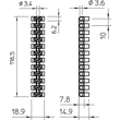 2056224 OBO 74 CE WS Reihenlusterklemme 6,0mm² Polypropylen weiß 1Pkg=10SStk Produktbild Additional View 1 S