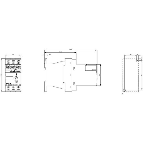 3RW3017-1BB04 SIEMENS SIRIUS Sanft- starter 12,5A 5,5KW AC 200-480V/24AC/DC Produktbild Additional View 2 L