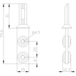 3SE5000-0AV01 SIEMENS getrennt. Standard betätiger f. 3SE51./3SE52 3SF11../3SF12 Produktbild Additional View 1 S