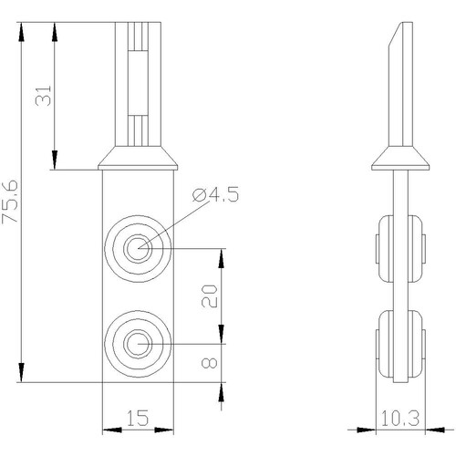 3SE5000-0AV01 SIEMENS getrennt. Standard betätiger f. 3SE51./3SE52 3SF11../3SF12 Produktbild Additional View 1 L