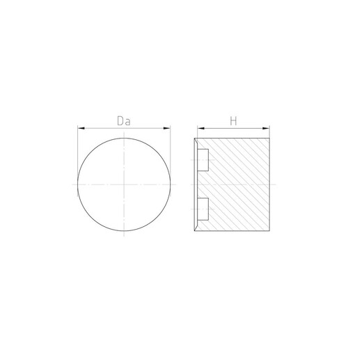 WJ-DM 32 STO Jacob Dichteinsatz ohne Bohrung zum Selbstbohren Produktbild Additional View 1 L