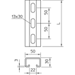 1121466 OBO CPS 5 L 3M FT Profilschiene gelocht, Schlitzweite 22mm 3000x50x30 St Produktbild Additional View 1 S