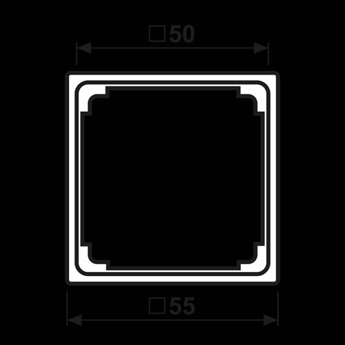 A590Z Jung Zwischenrahmen 50x50 AS500 weiß Produktbild Additional View 1 L