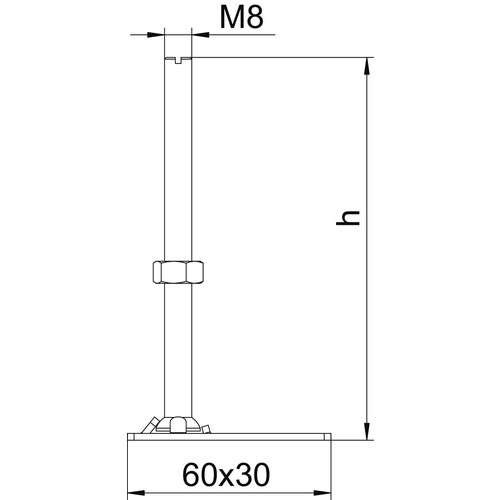 7405817 OBO RK NEV2 190 Nivellier- Einheit f.Kassette u.OKB M8 (4Stk.=1Pkg) Produktbild Additional View 1 L