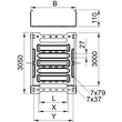 6059156 OBO MKSM 110 FS Kabelrinne MKSM gelocht m.Schnellverbindung 110x100x3050 Produktbild Additional View 1 S