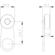 3SE5000-0AA24 SIEMENS Metallschwenkhebel 30mm m. KST-Rolle 19mm für 3SE51 /52 Produktbild Additional View 1 S