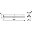 910630127326 PHILIPS MAXOS TL5 Tragschiene 3-längig TL5 35/49/80W Produktbild Additional View 2 S