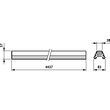 910630117326 PHILIPS Maxos TST5 4MX656 493 5x2,5 WH Tragschiene 3-längig Produktbild Additional View 1 S