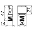 308411 DEHN Anschlussklemme 16mm² für Ankerschiene Produktbild Additional View 2 S