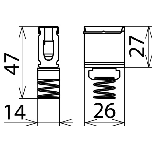 308411 DEHN Anschlussklemme 16mm² für Ankerschiene Produktbild Additional View 2 L