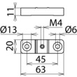 308425 DEHN Schienenträger aus Kunststoff für eine isolierente Befestig Produktbild Additional View 4 S