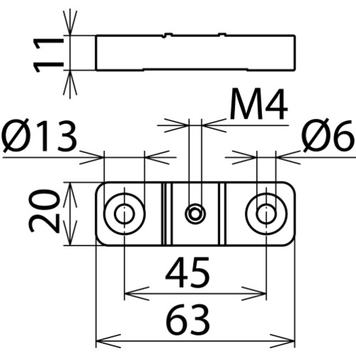 308425 DEHN Schienenträger aus Kunststoff für eine isolierente Befestig Produktbild Additional View 4 L