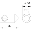 5405068 OBO 120 A Fangspitze 35mm Zinkdruckguss galvanisch verzinkt Produktbild Additional View 1 S
