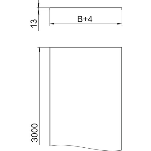 6052307 OBO DRLU 300 FS Deckel ungelocht für Kabelrinne und Kabelleiter Produktbild Additional View 1 L
