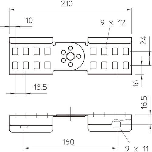 6208932 OBO LGVG 60 VA4571 Gelenkverbinder für Kabelleiter 64x210 E Produktbild Additional View 1 L