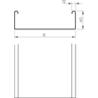 6063187 OBO MKSU 620 FS Kabelrinne MKSU ungelocht mit Verbinderlochung 60x200x30 Produktbild Additional View 1 S